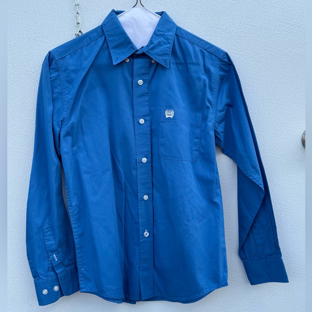 Boys size 10 cinch button up